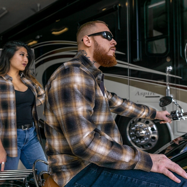 Men's American Biker Premium Flannel Shirt